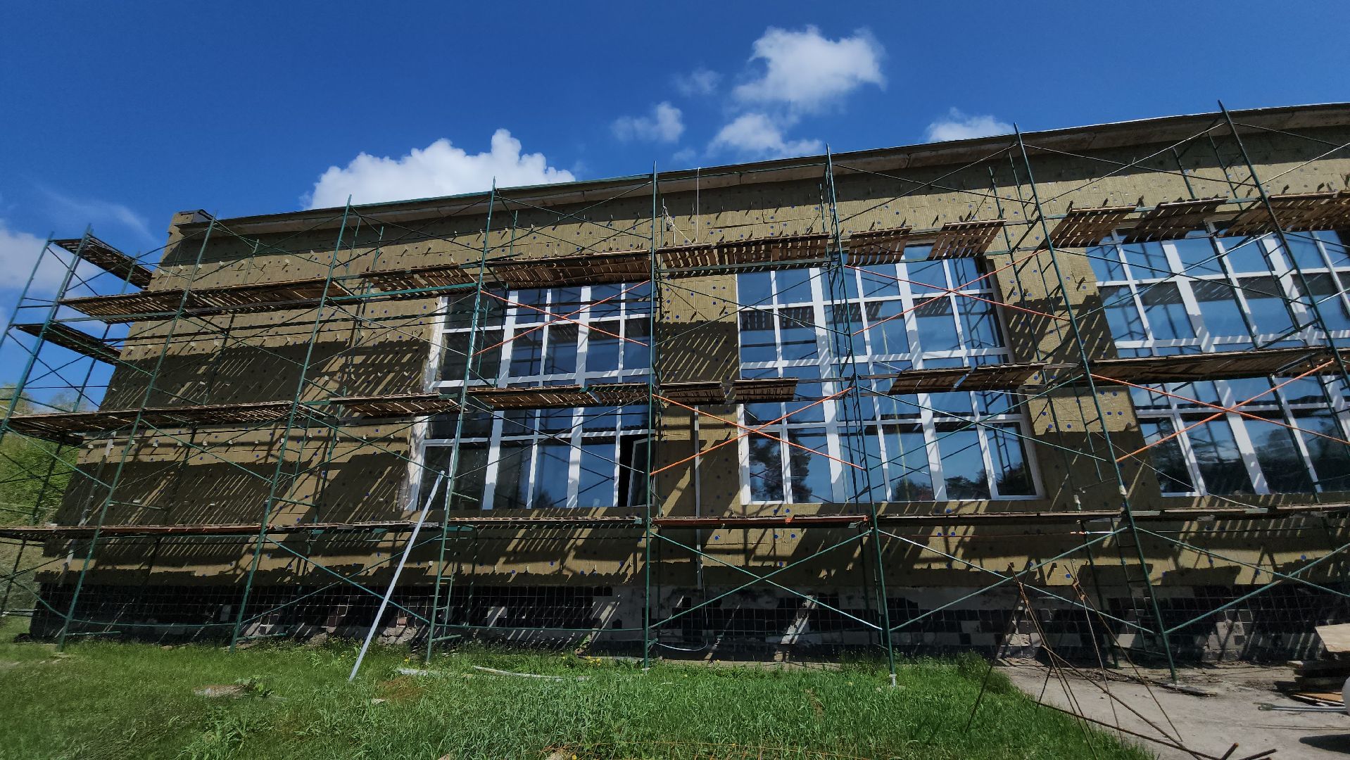 луховицы, капитальный ремонт школы в Белоомуте,