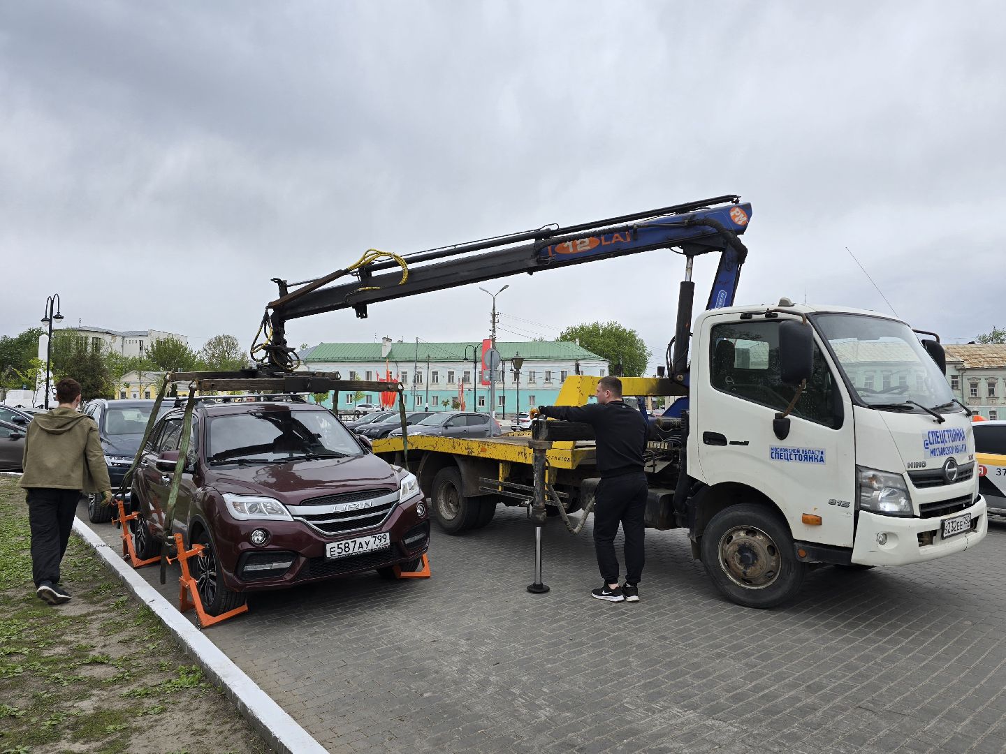 Коломна, эвакуация машин, парковка,