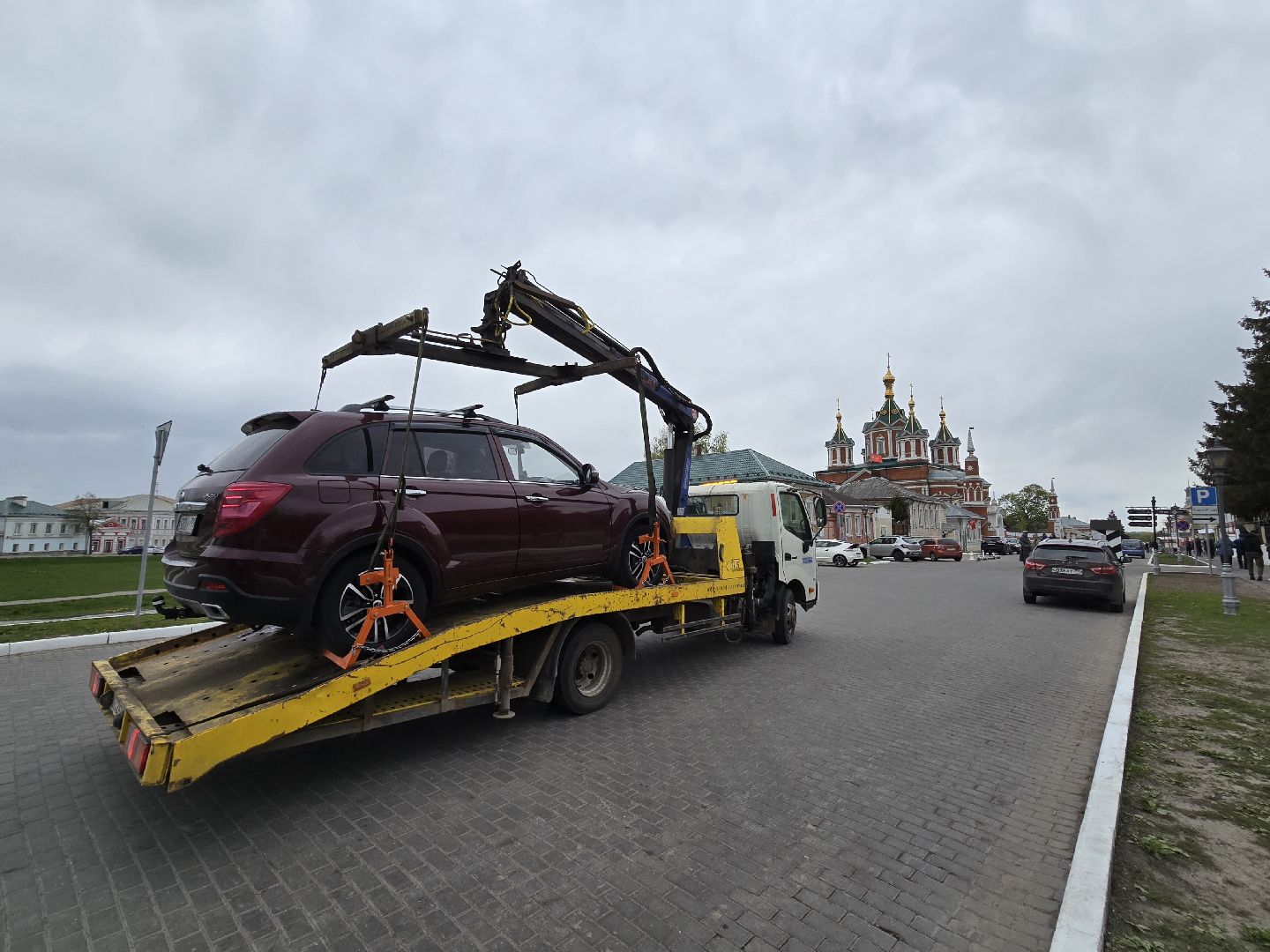 Коломна, эвакуация машин, парковка,