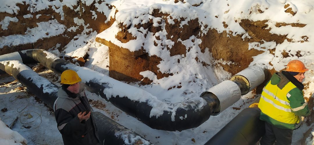 Строительство, теплотрасса, Щёлково, Бахчиванджи, котельная