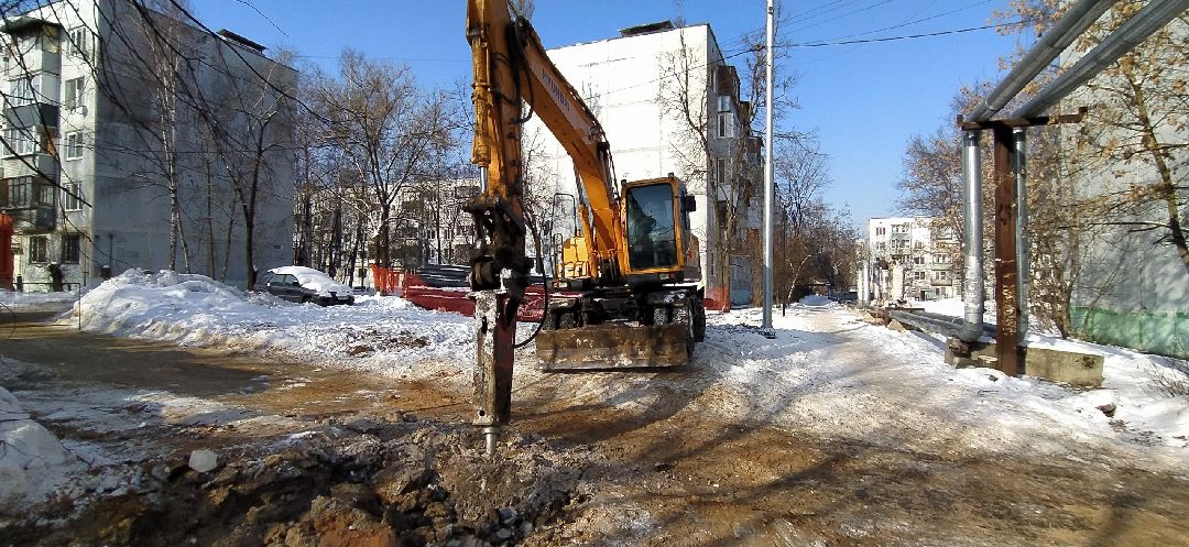 Строительство, теплотрасса, Щёлково, Бахчиванджи, котельная
