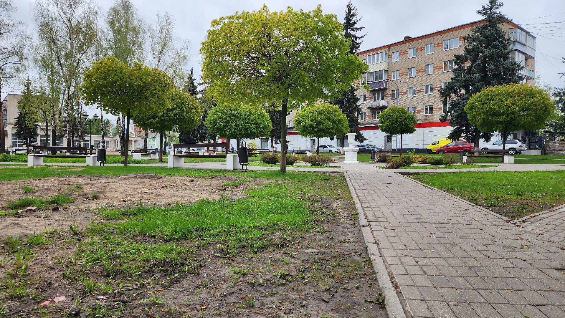 благоустройство, благоустройство территории, сквер, Старая Купавна, Богтродский городской округ,