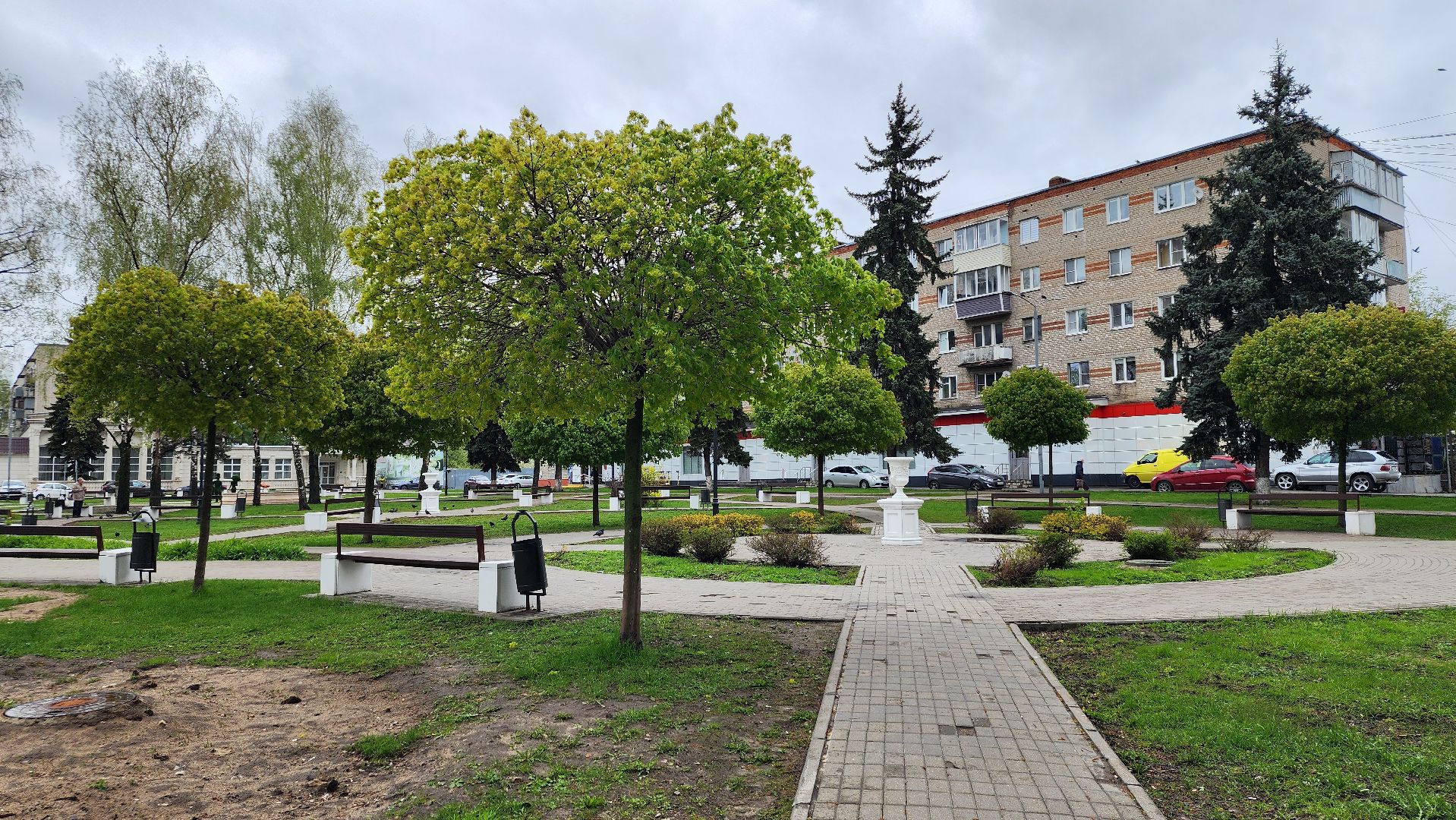 благоустройство, благоустройство территории, сквер, Старая Купавна, Богтродский городской округ,