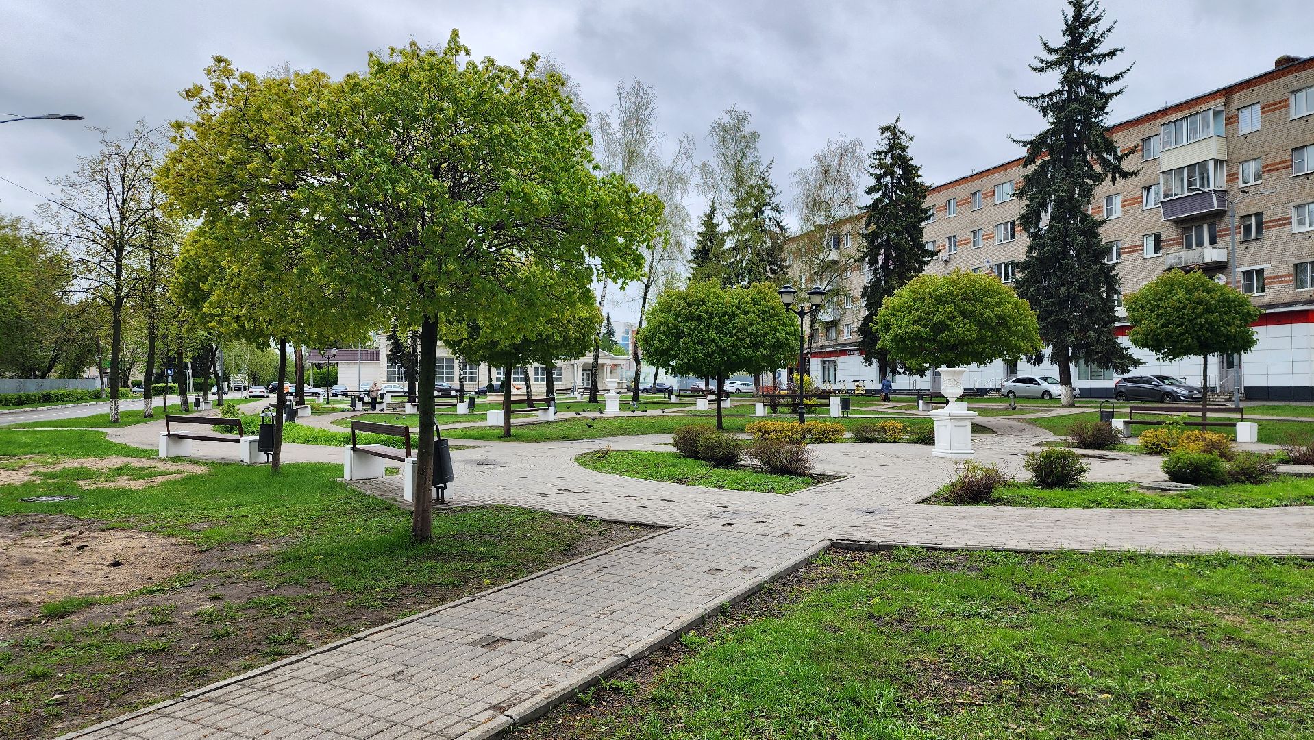 благоустройство, благоустройство территории, сквер, Старая Купавна, Богтродский городской округ,