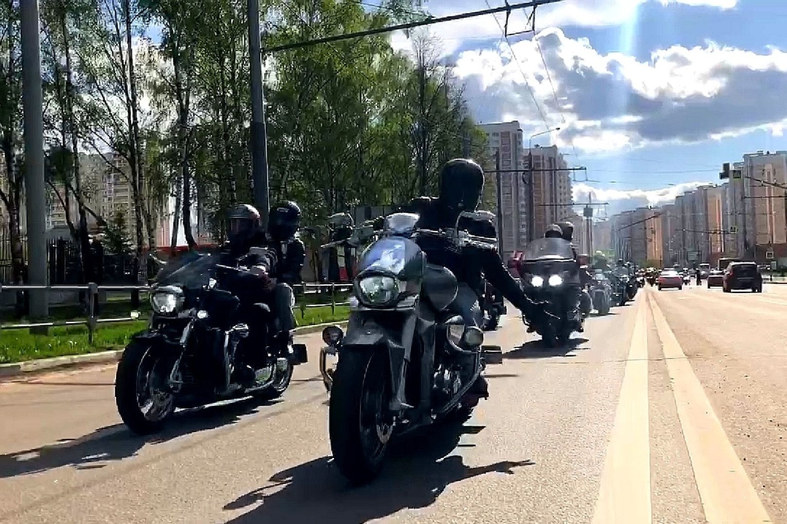 Подольск, байкеры