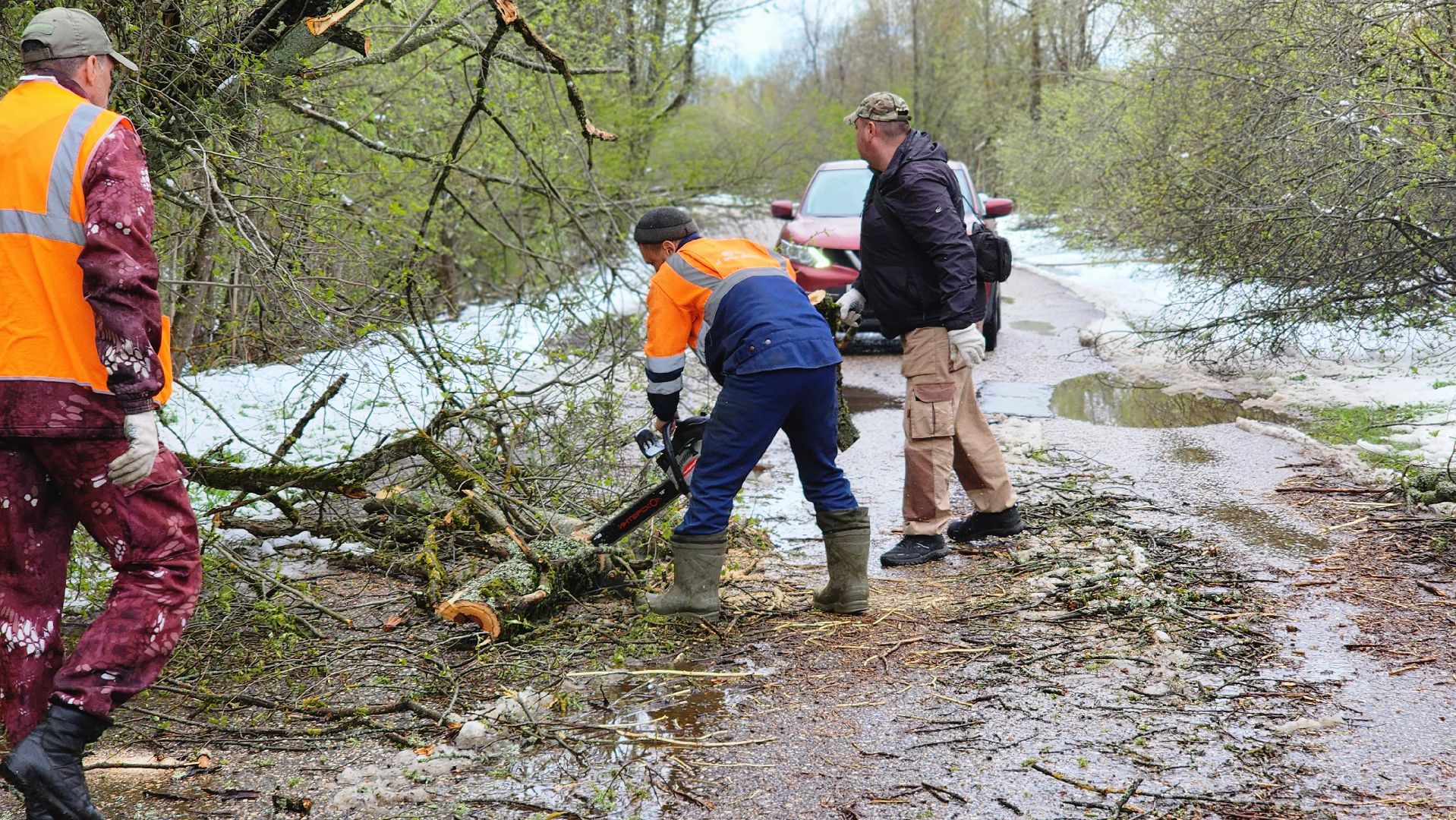 Руза, коммунальная служба, Благоустройство , Устранение последствий снегопада ,