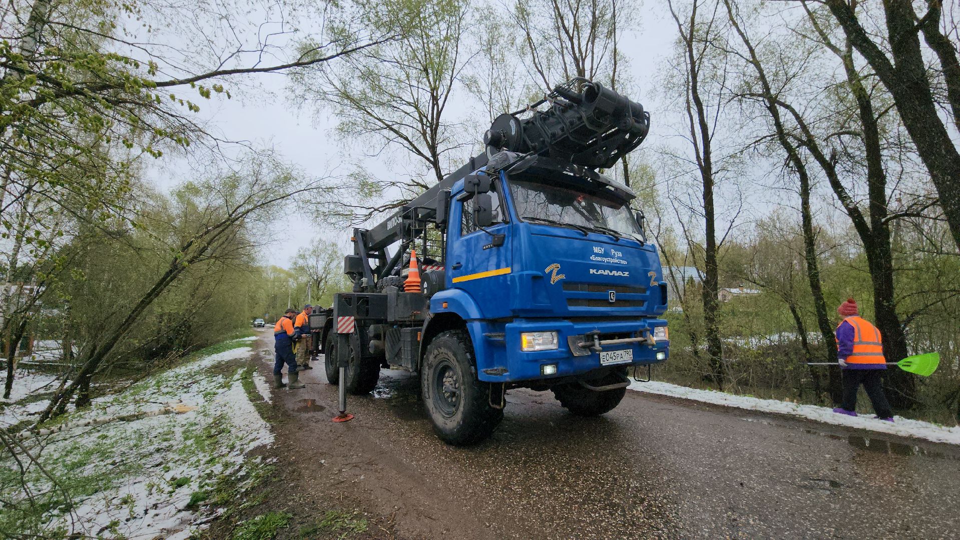 Руза, коммунальная служба, Благоустройство , Устранение последствий снегопада ,