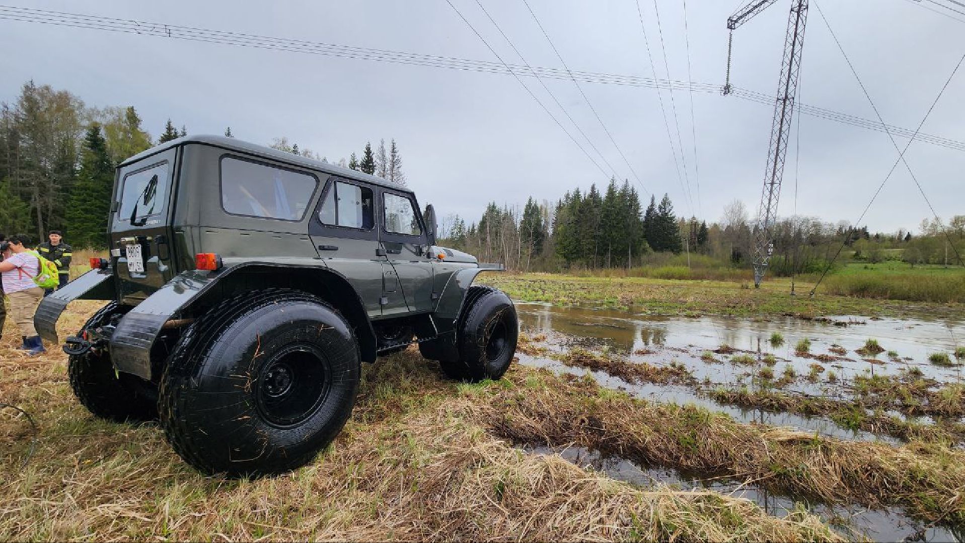 Дмитров, Россети, ЧП, Циклон, Болотоход,