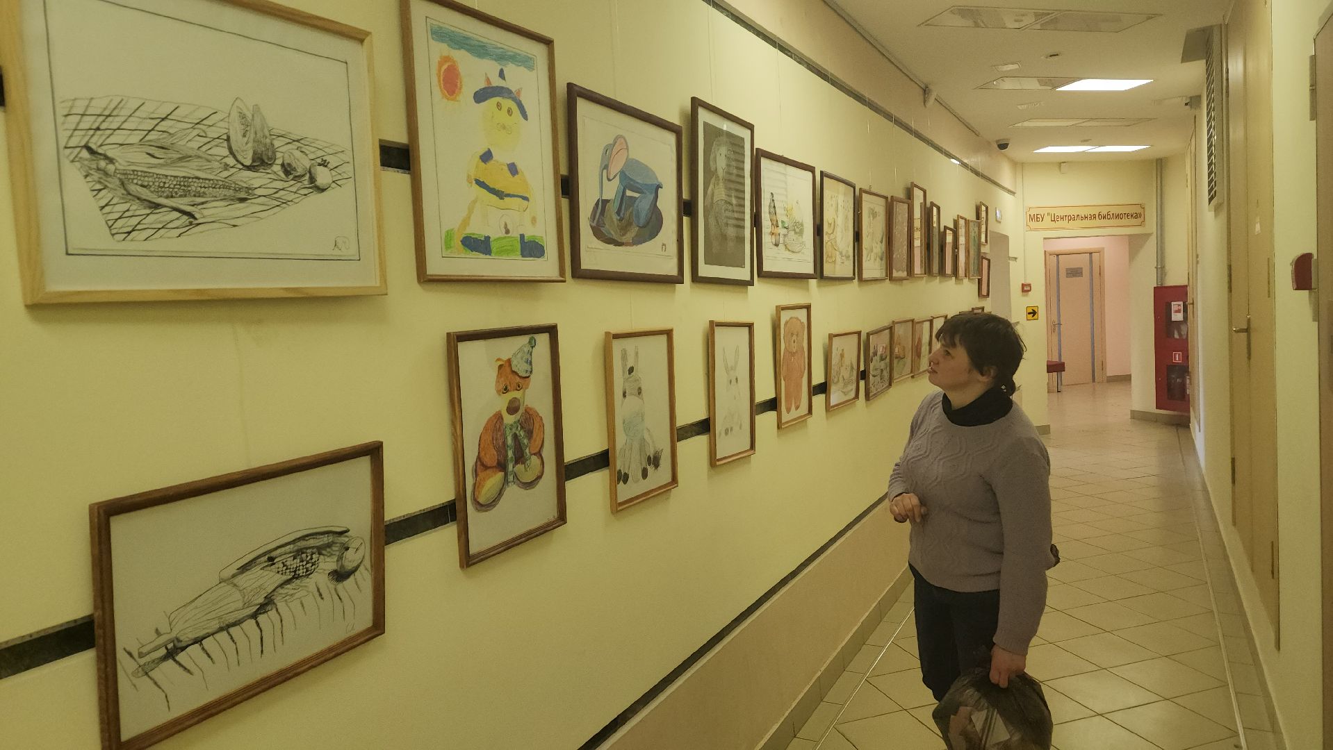 пушкино, центральная библиотека, студия, детское творчество,художественная выставка, дети, юные художники,