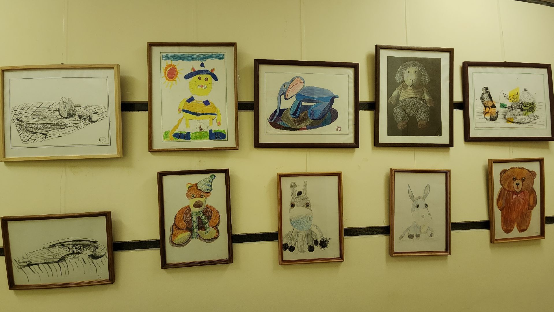 пушкино, центральная библиотека, студия, детское творчество,художественная выставка, дети, юные художники,