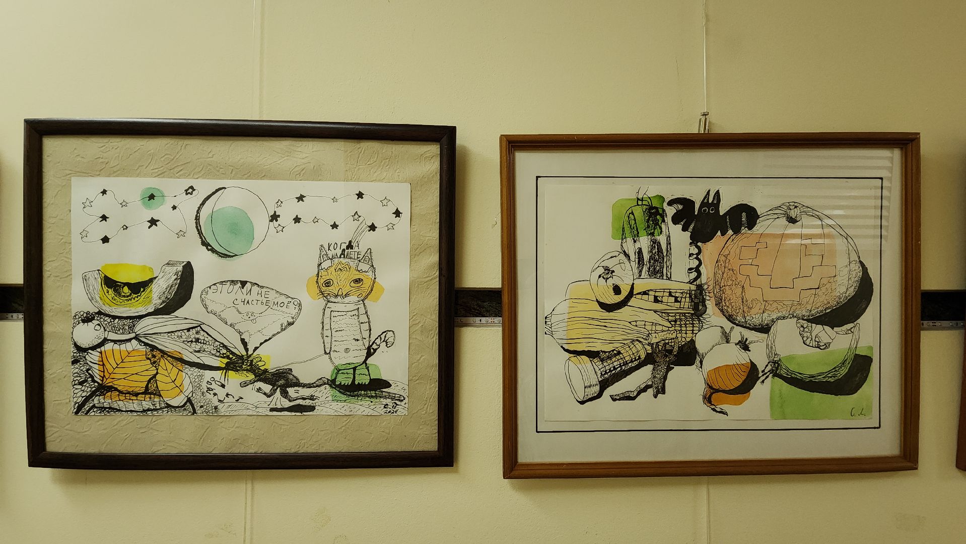 пушкино, центральная библиотека, студия, детское творчество,художественная выставка, дети, юные художники,