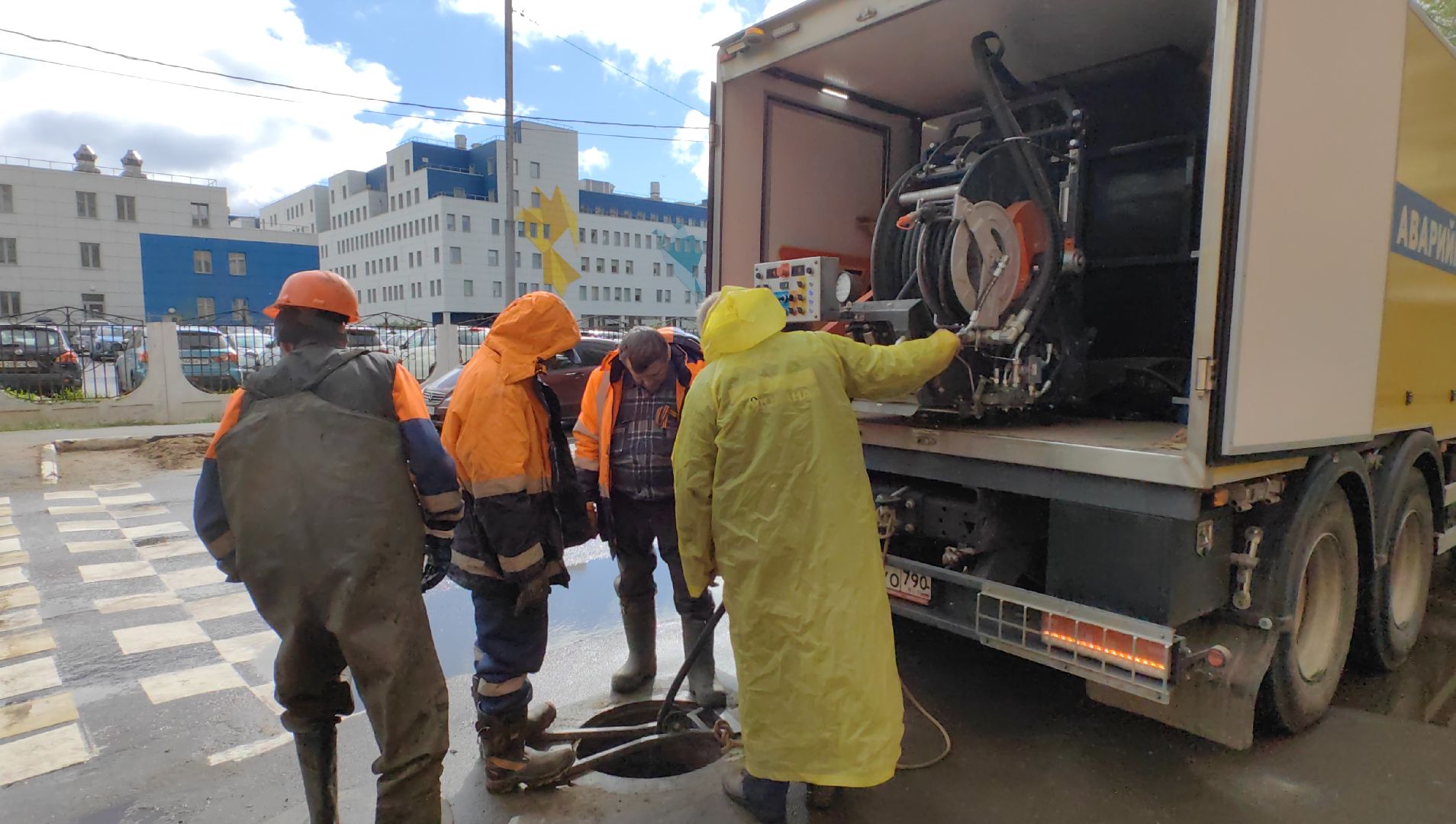 аварийная машина, камаз, водоканал, автопарк, засоры,