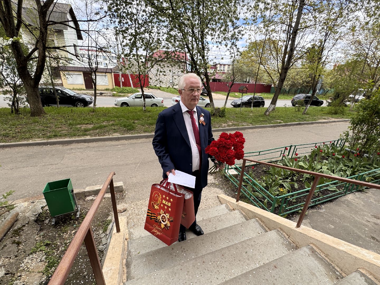 Одинцово, Поздравление ветеранов, Депутат Киреев,