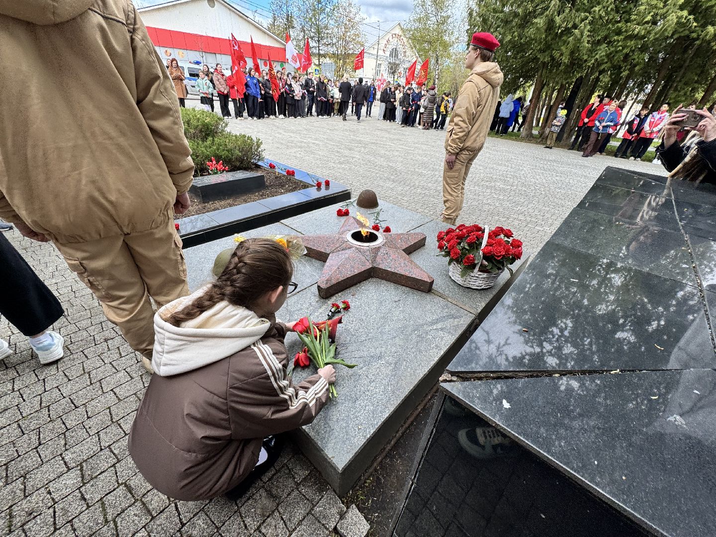 шаховская, митинг памяти, возложение цветов,