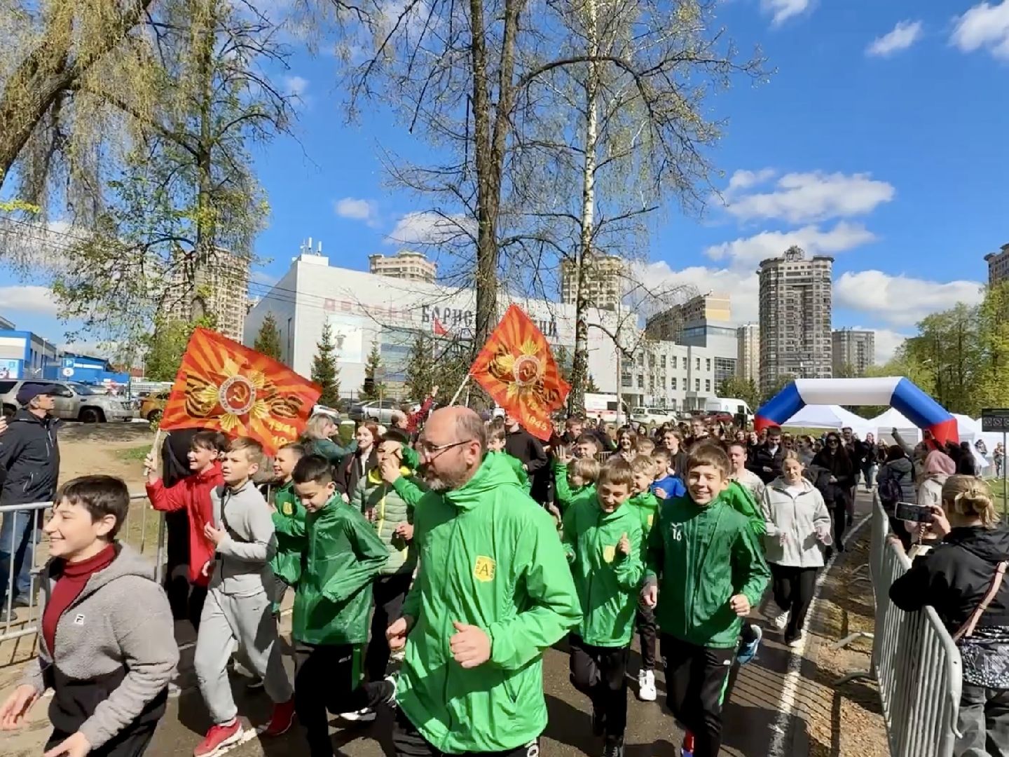 раменское, массовый забег, день победы, флешмоб,