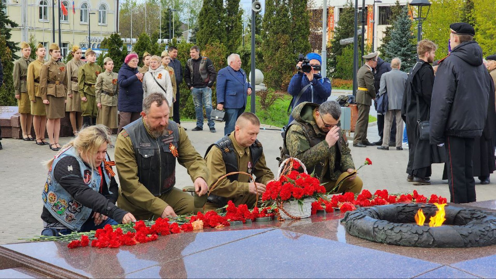 Дмитров, Автомотопробег, День Победы, Вечный огонь,