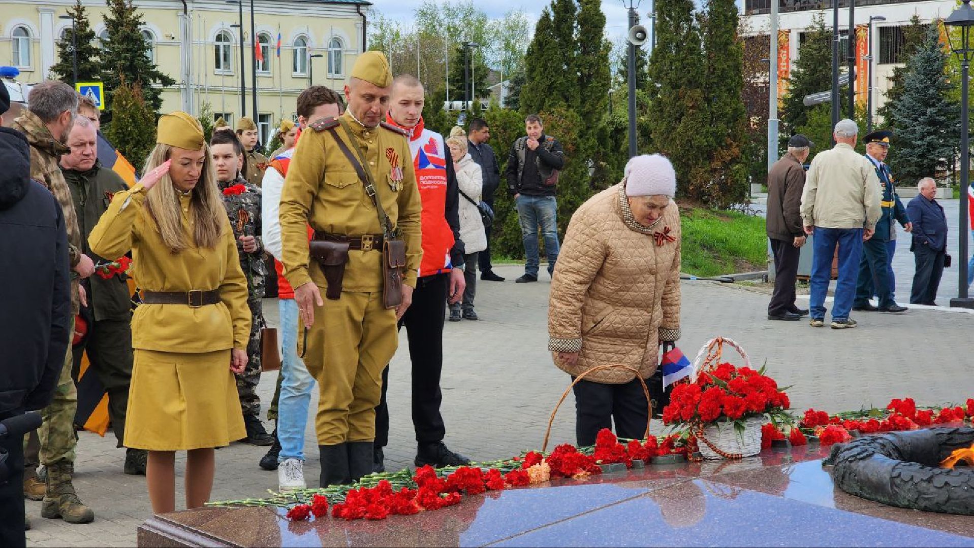 Дмитров, Автомотопробег, День Победы, Вечный огонь,