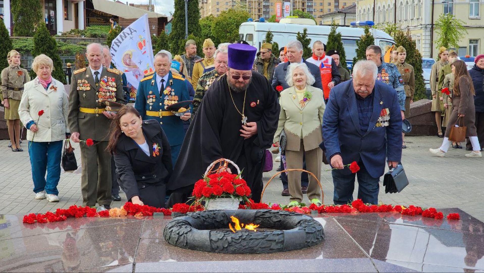 Дмитров, Автомотопробег, День Победы, Вечный огонь,