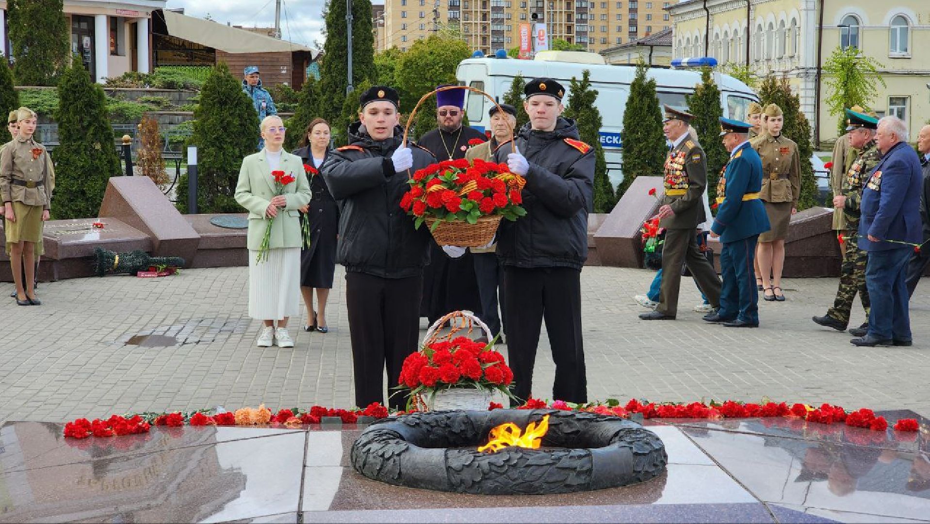 Дмитров, Автомотопробег, День Победы, Вечный огонь,