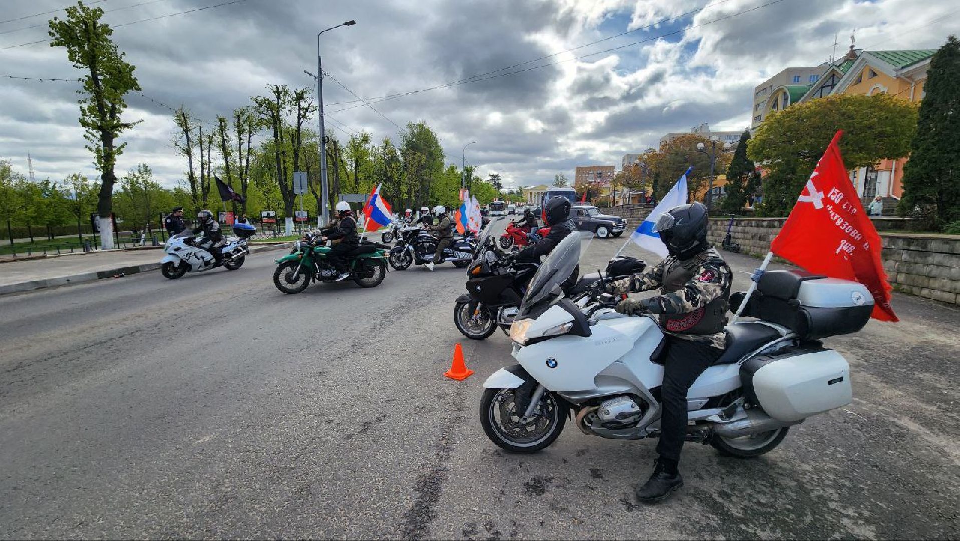 Дмитров, Автомотопробег, День Победы, Вечный огонь,
