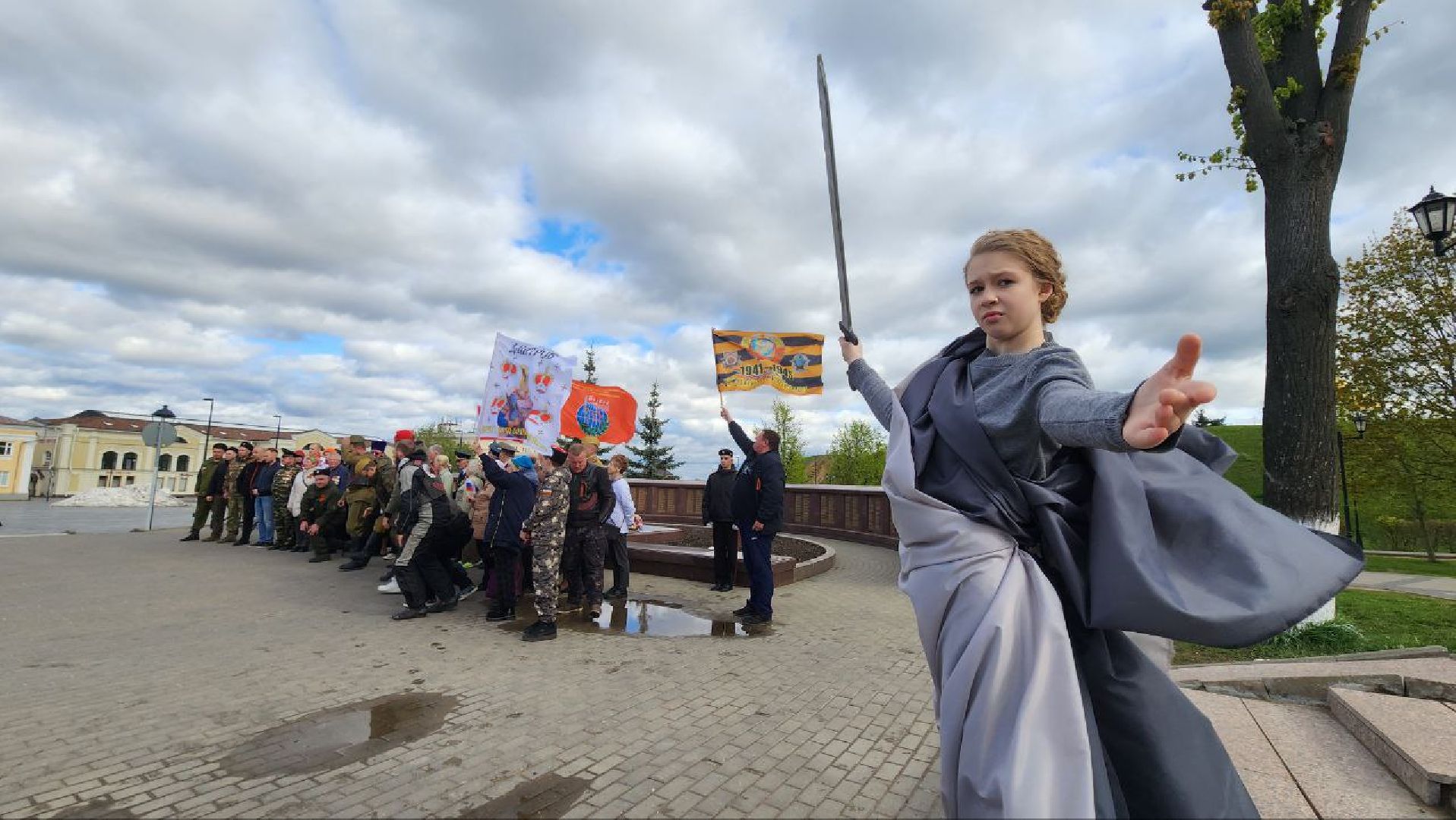 Дмитров, Автомотопробег, День Победы, Вечный огонь,