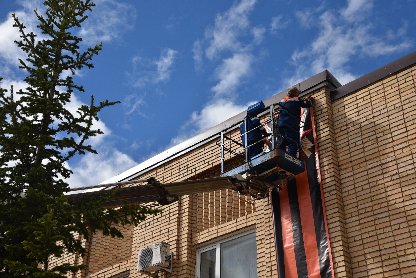 лотошино, день победы, украшение города,