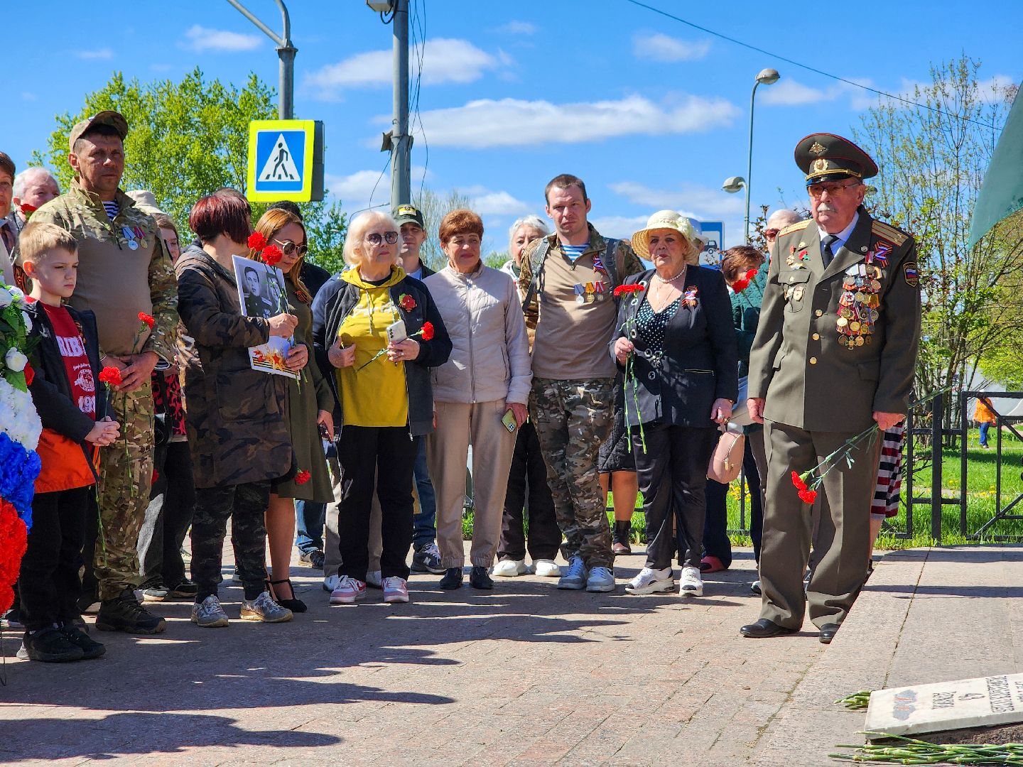 Подольск, 80 лет победе, Бойцы СВО, Возложение,
