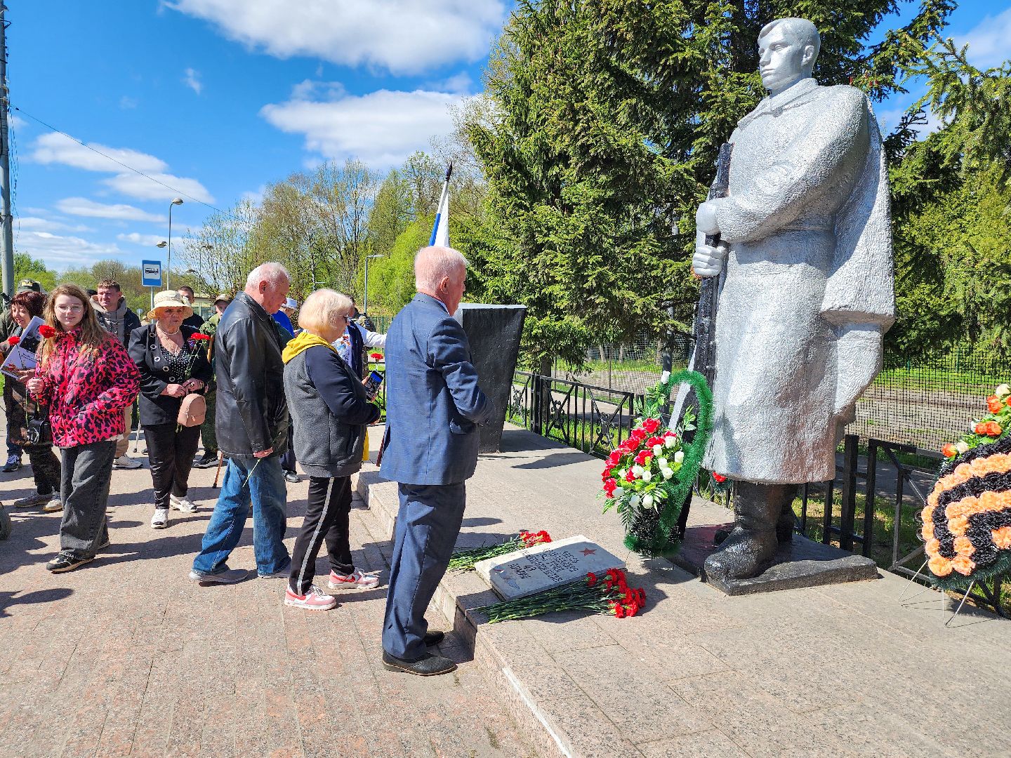 Подольск, 80 лет победе, Бойцы СВО, Возложение,