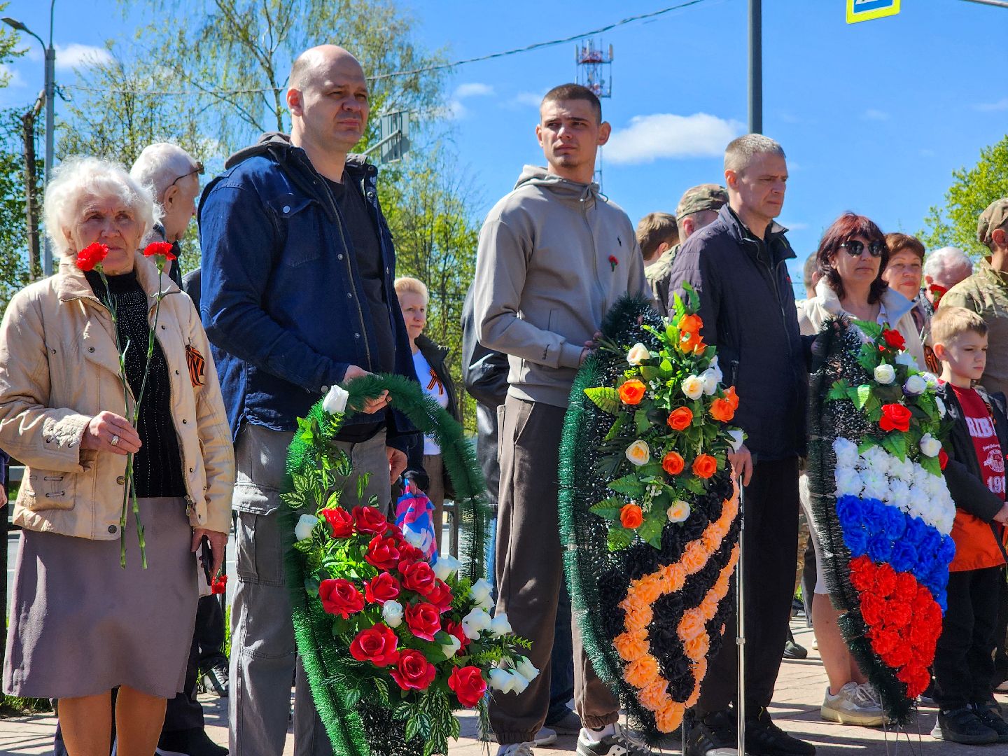 Подольск, 80 лет победе, Бойцы СВО, Возложение,