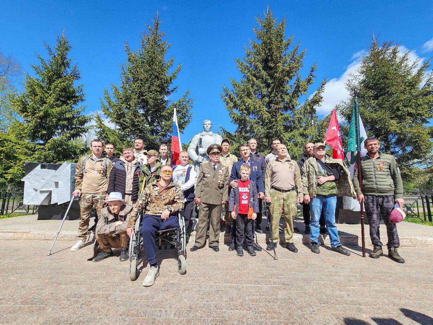 Подольск, 80 лет победе, Бойцы СВО, Возложение,