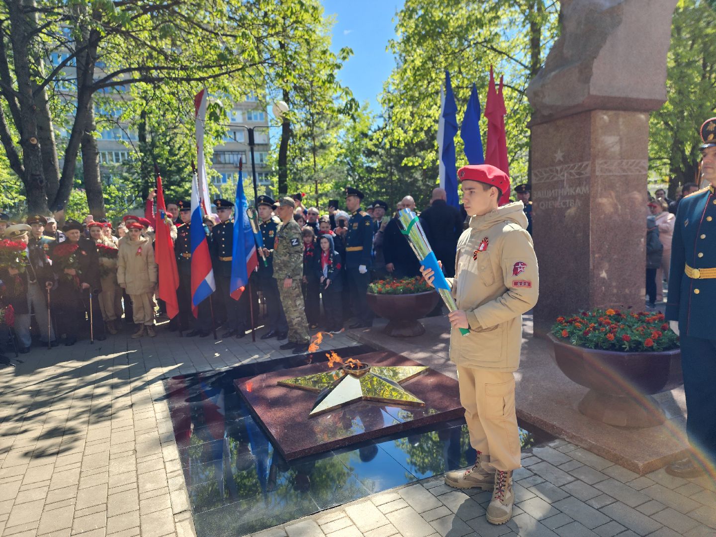 королёв, вечный огонь в юбилейном, открытие мемориала в королеве, губернатор московской области андрей воробьев,