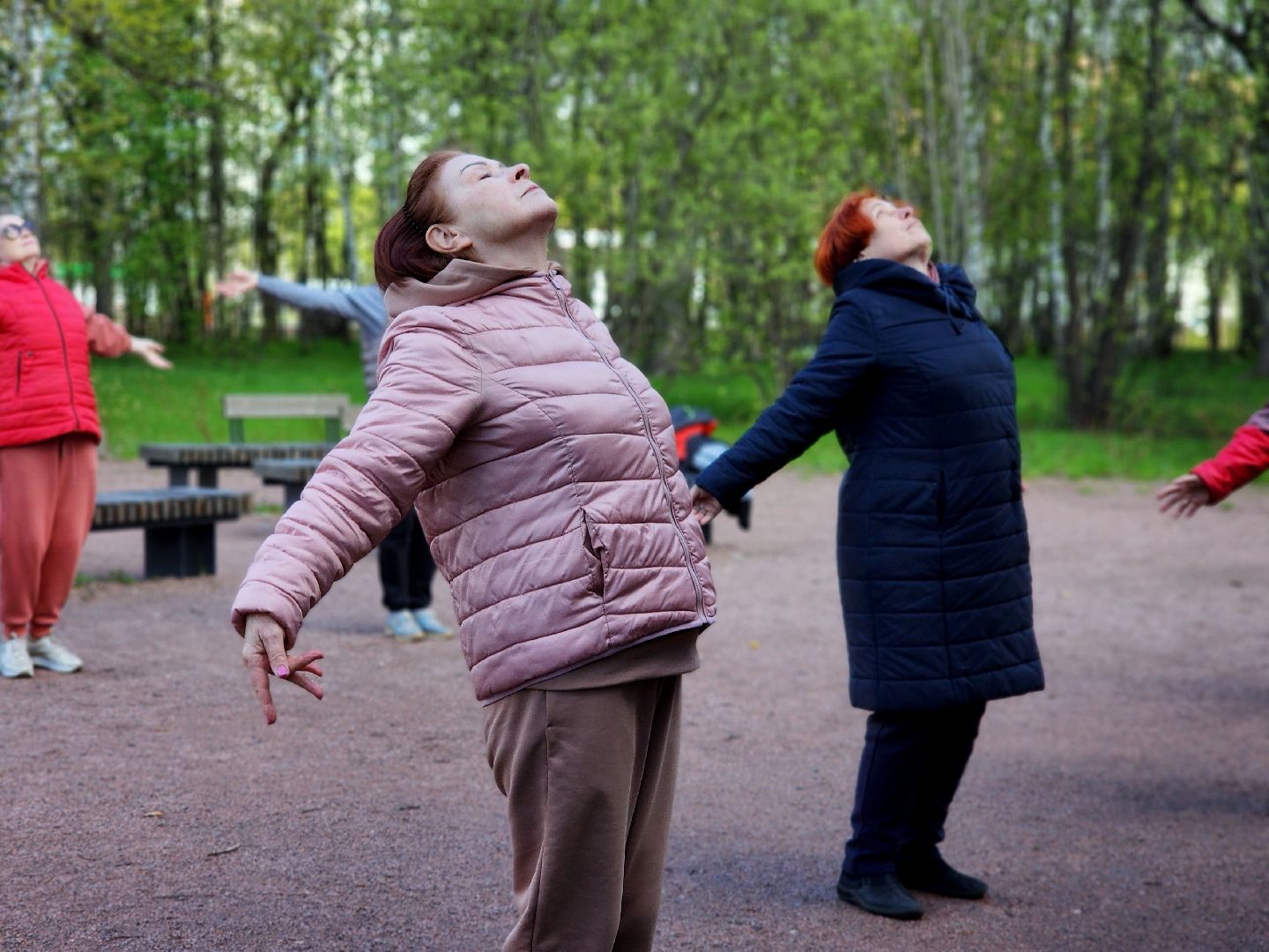 фрязино, лесопарк, гимнастика, физкультура,