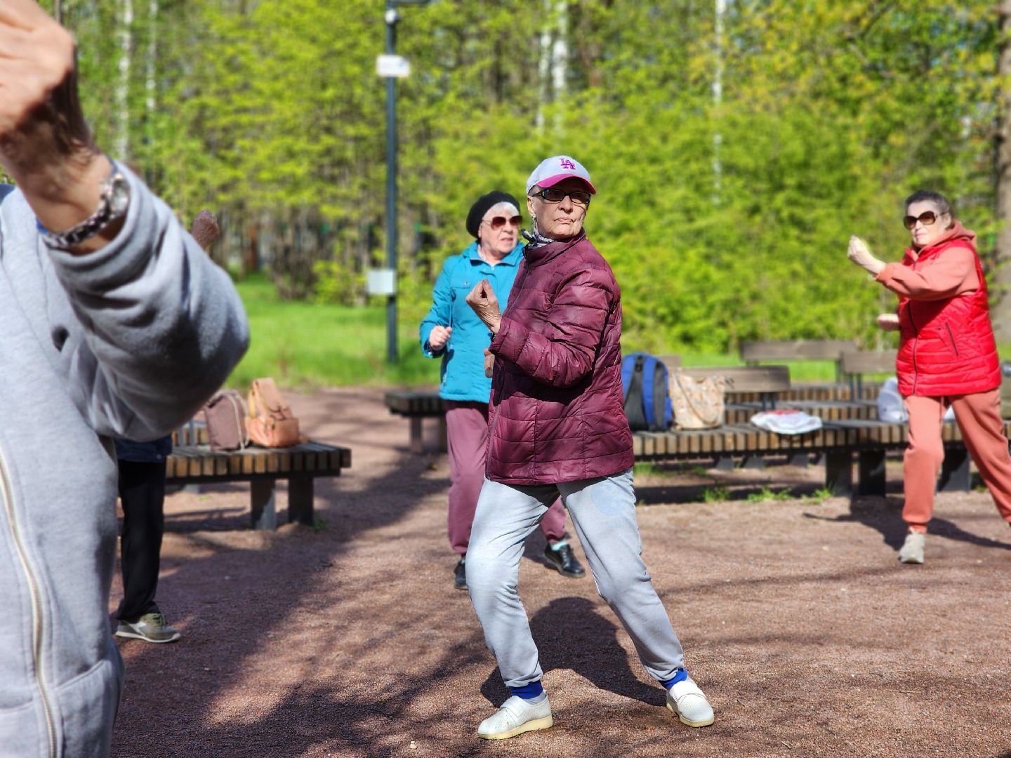 фрязино, лесопарк, гимнастика, физкультура,