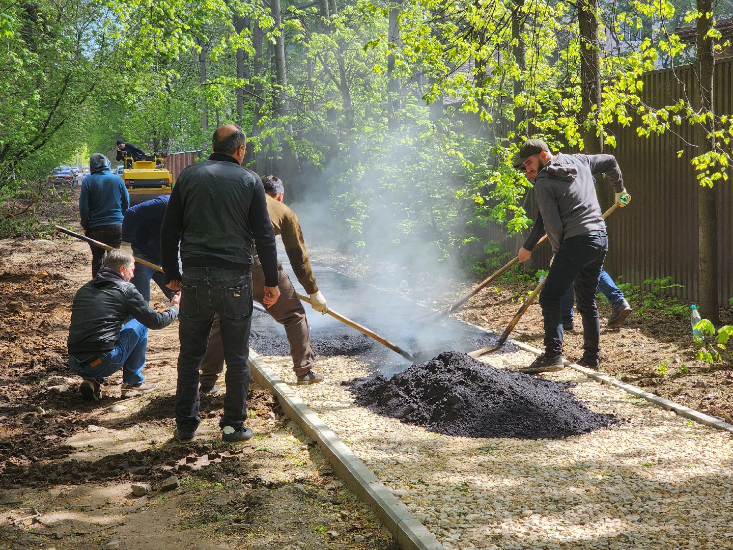 королёв, благоустройство в королеве, обновленная тропинка в юбилейном, губернатор воробьев,