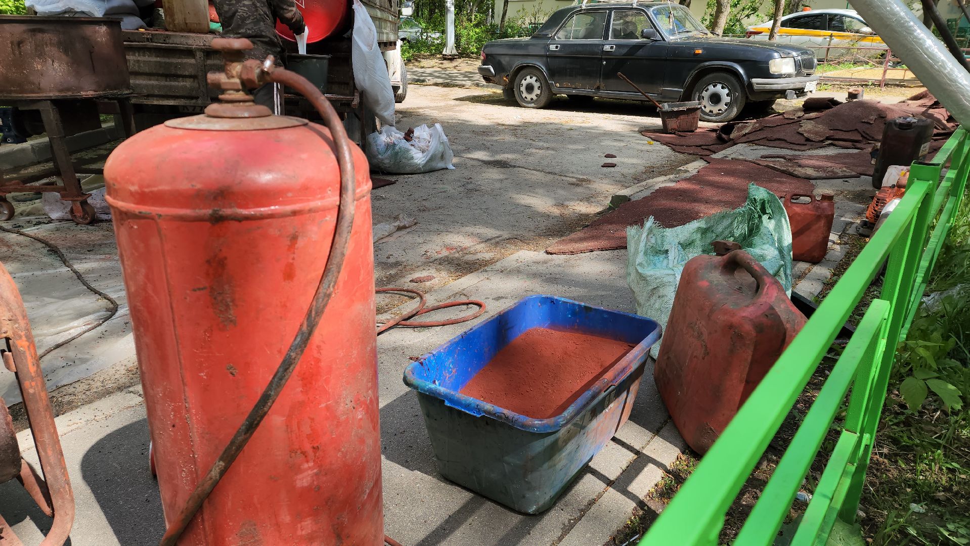 детская  площадка, резиновое покрытие, Лобня ,