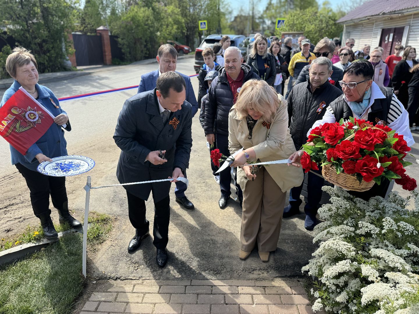 благоустройство , памятник воинам-землякам, 80 - летие победы, ленинский городской округ,