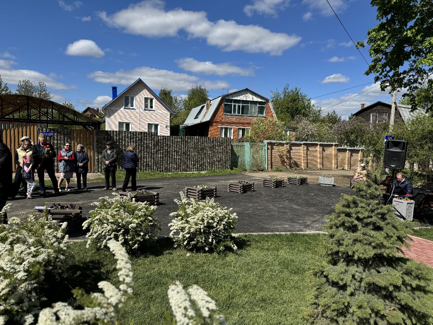 благоустройство , памятник воинам-землякам, 80 - летие победы, ленинский городской округ,