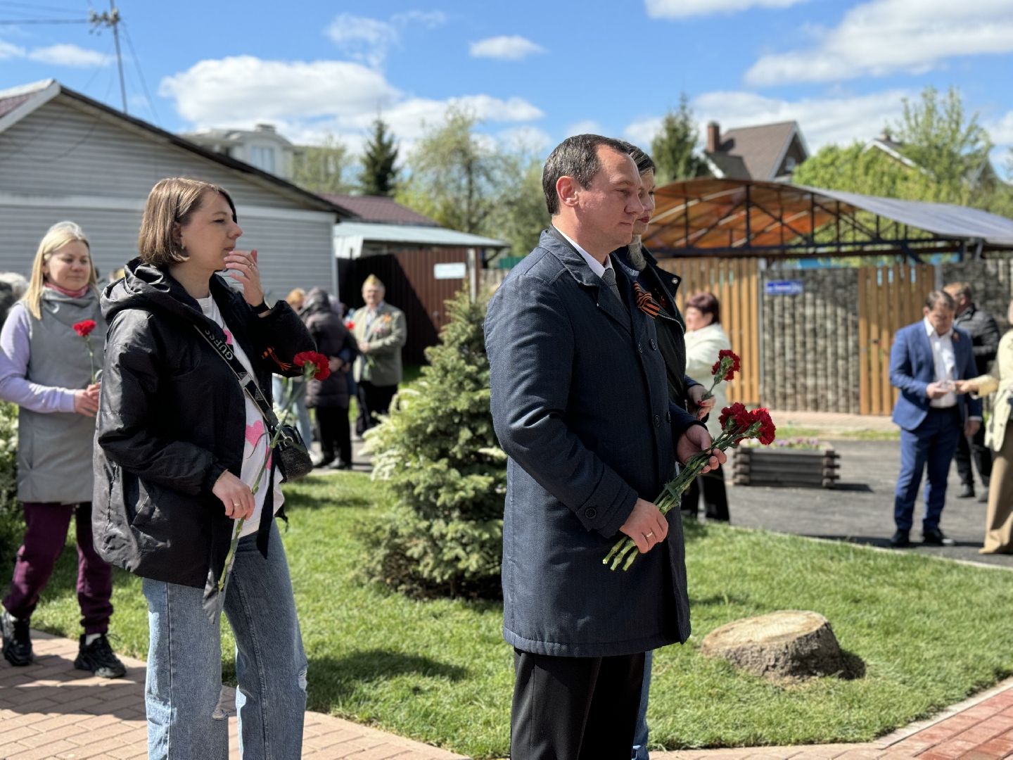 благоустройство , памятник воинам-землякам, 80 - летие победы, ленинский городской округ,