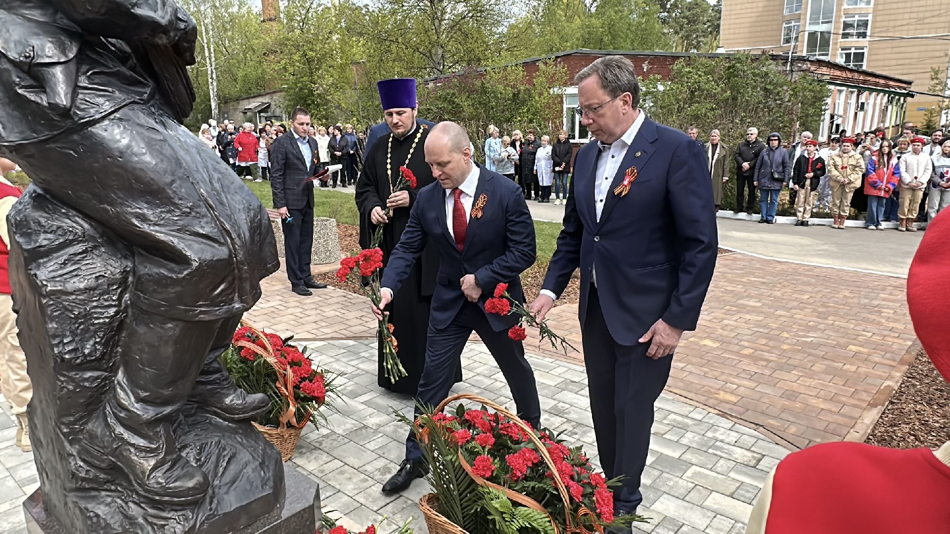 пушкино, день победы, открытие памятника, великая отечественная война,