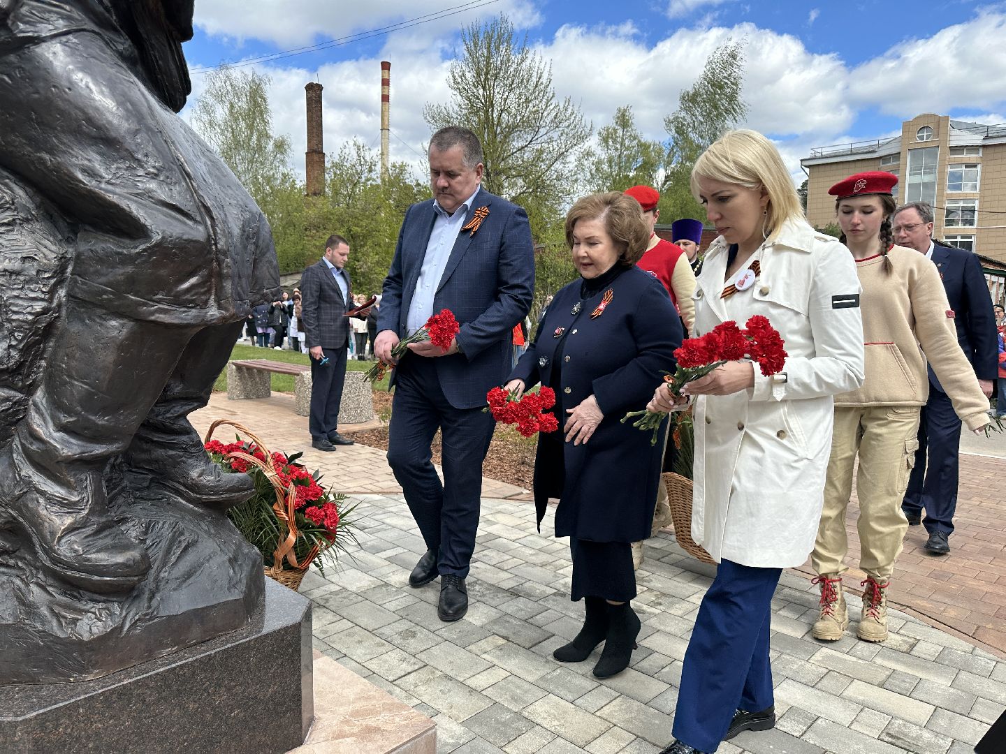 пушкино, день победы, открытие памятника, великая отечественная война,