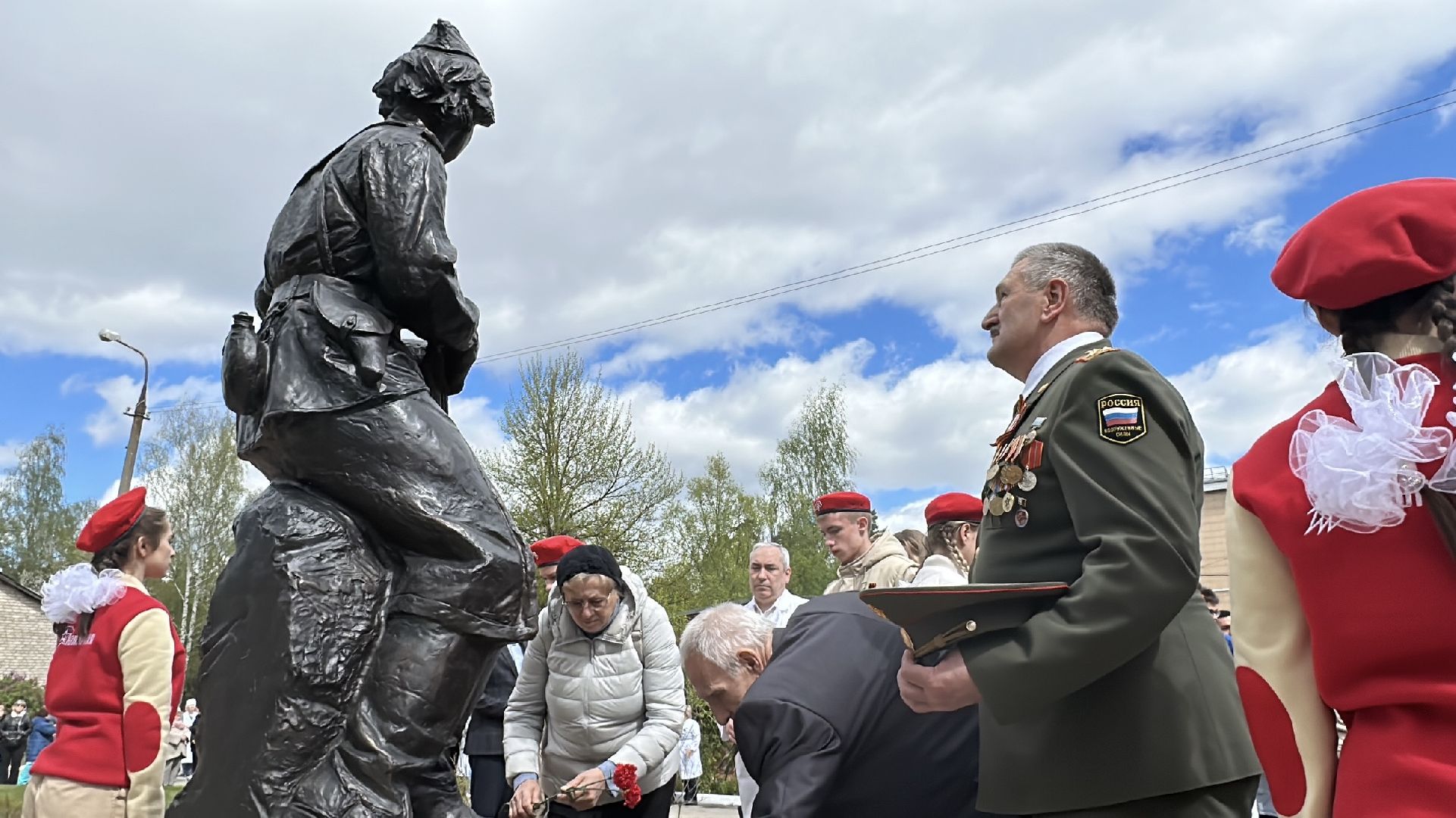пушкино, день победы, открытие памятника, великая отечественная война,