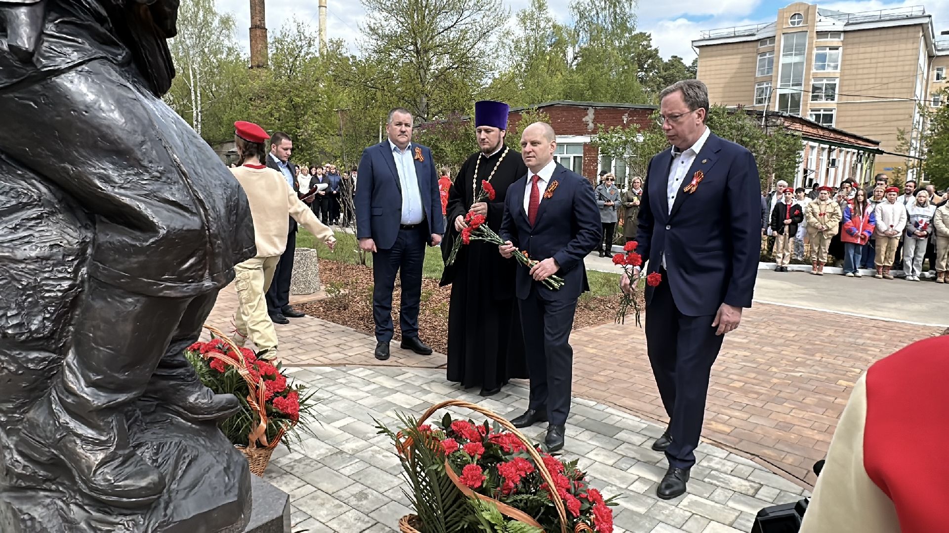 пушкино, день победы, открытие памятника, великая отечественная война,