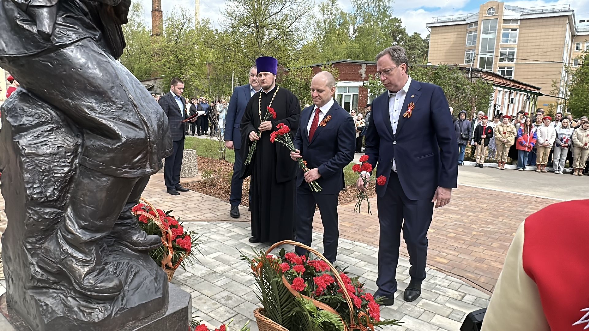 пушкино, день победы, открытие памятника, великая отечественная война,