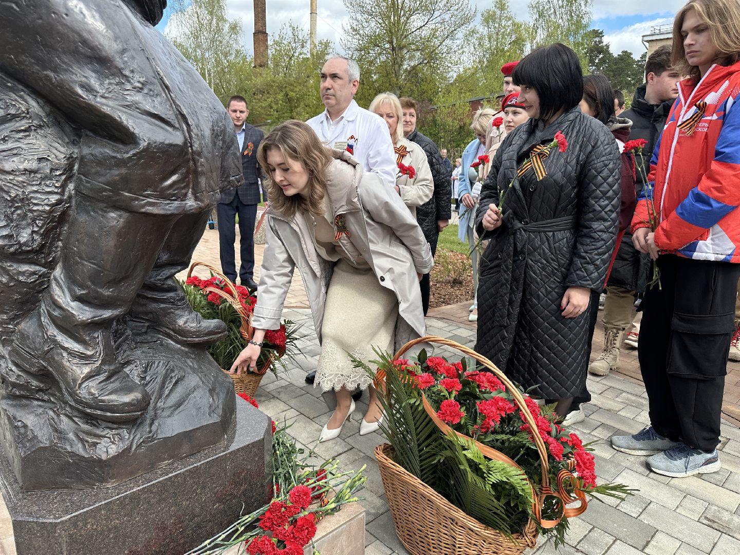 пушкино, день победы, открытие памятника, великая отечественная война,