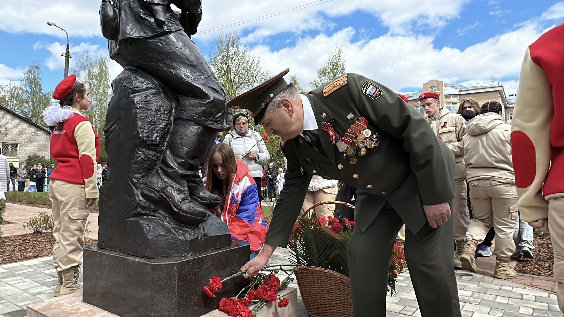 пушкино, день победы, открытие памятника, великая отечественная война,