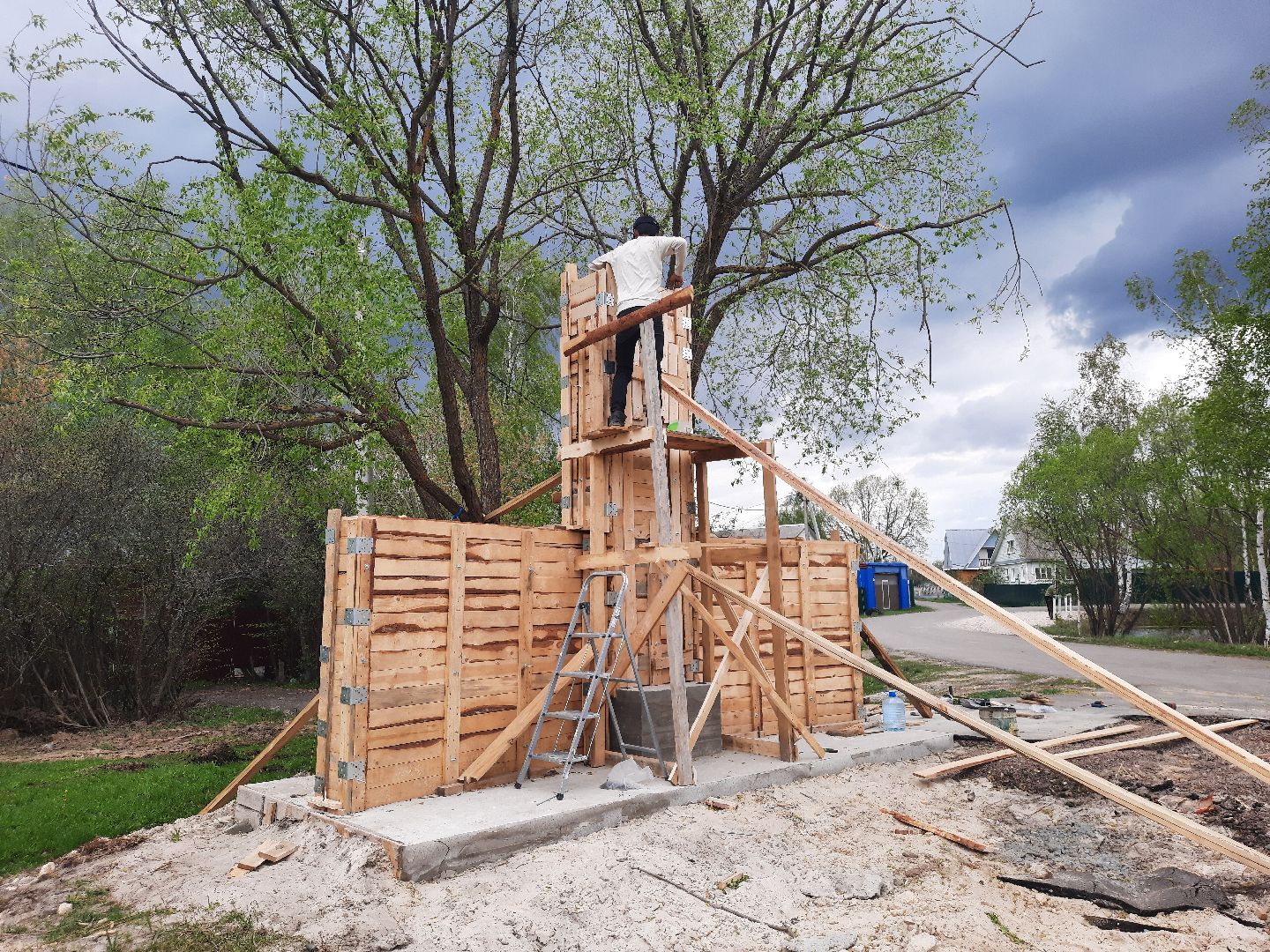 Шатура, Лузгарино, обелиск, ремонт