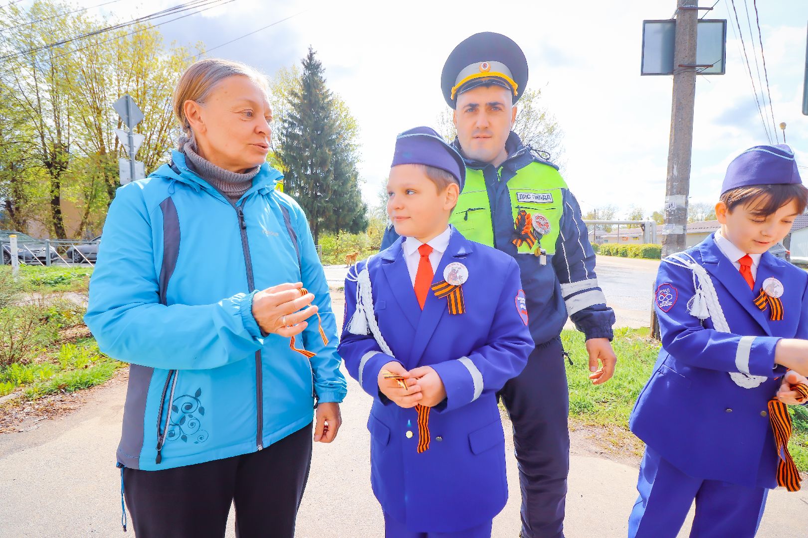 клин, общество, транспорт, георгиевская ленточка ,