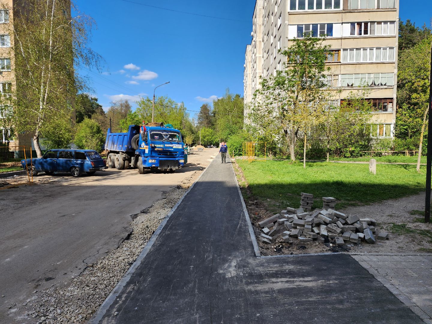 раменское, благоустройство, комплексное благоустройство дворов многоквартирных домов, коммунистическая 36-39,