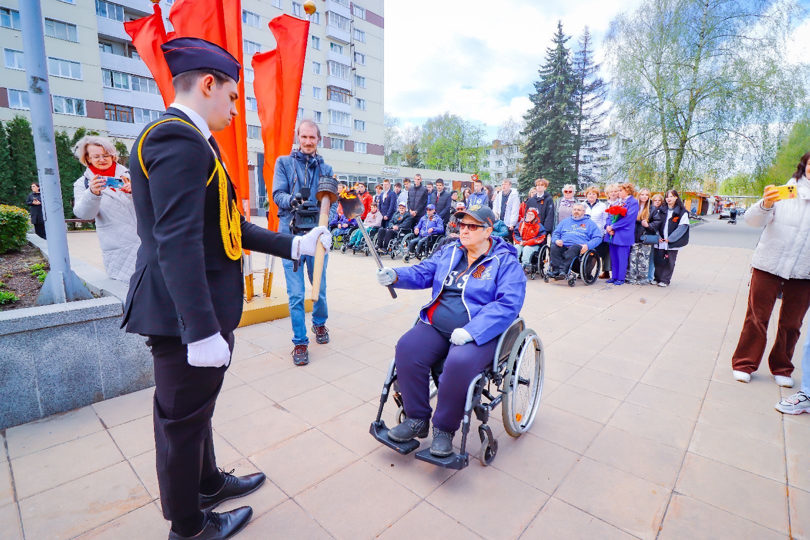 клин, общество, день победы, эстафета памяти, память,