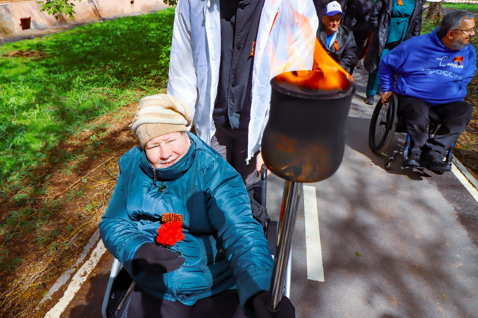 клин, общество, день победы, эстафета памяти, память,